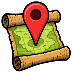 Bible maps icon